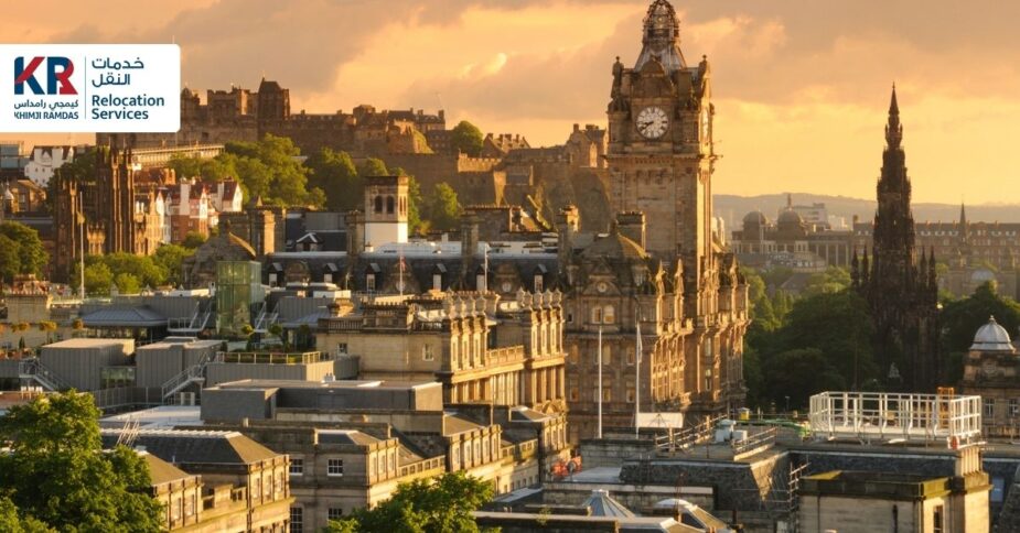 International Movers to Edinburgh from Dubai: Expert Scottish Relocation - Khimji Ramdas Relocation Services