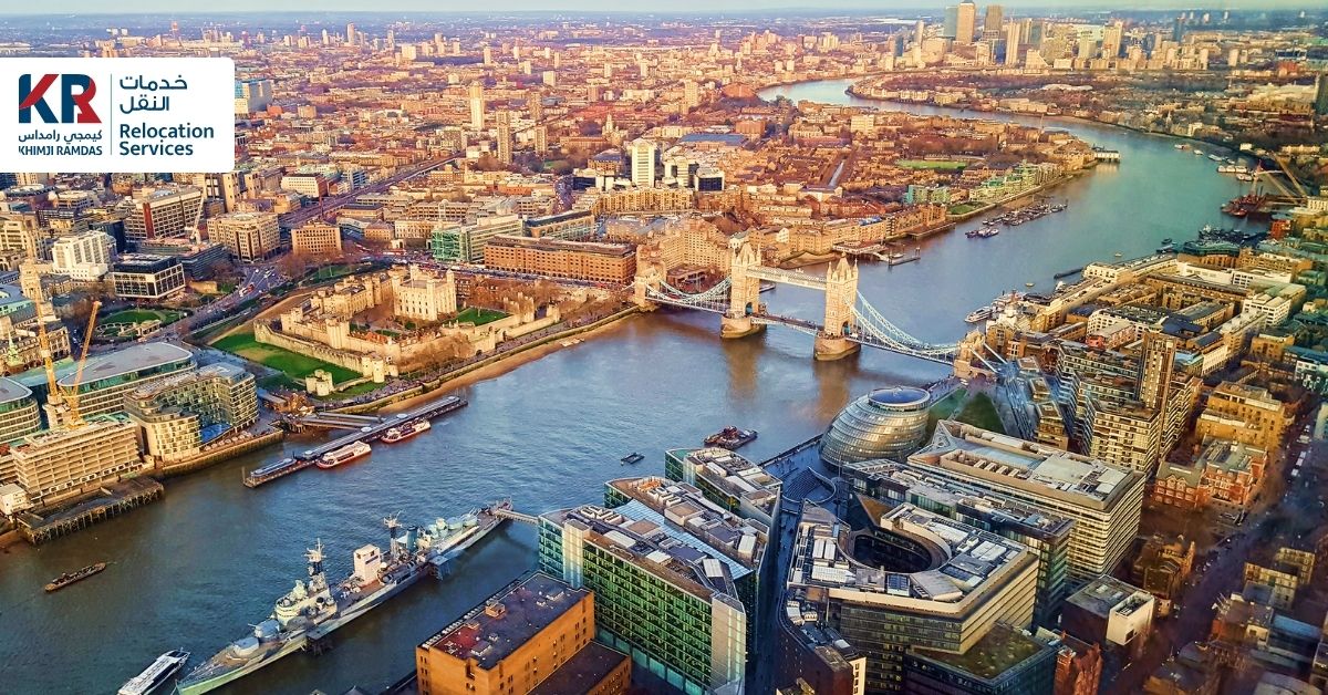 International Movers to London from Sharjah: Trusted UK Relocation Experts - Khimji Ramdas Relocation Services