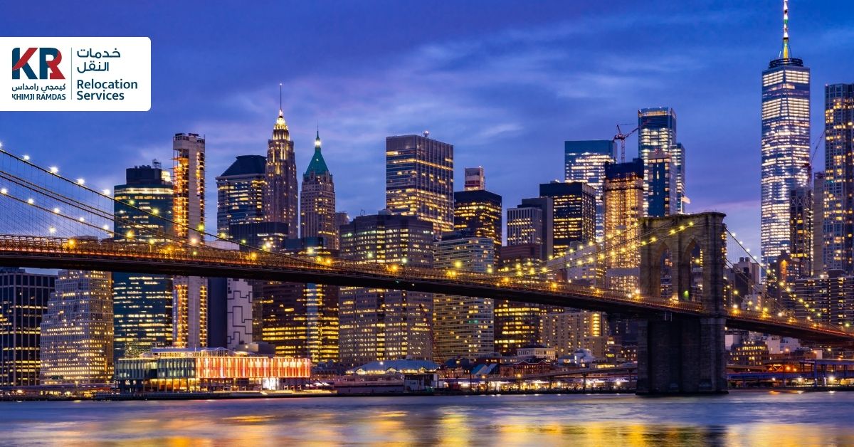 International Movers to New York City from Dubai: Seamless Relocation to the USA - Khimji Ramdas Relocation Services